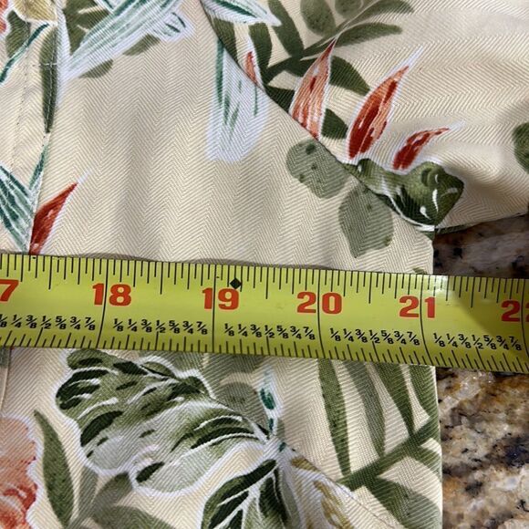 Kriss Kross Silk Tropical Hawaiian Short Sleeve Button Down Shirt Size 10 - Picture 8 of 9